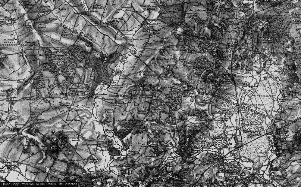 Old Map of Chalbury Common, 1895 in 1895