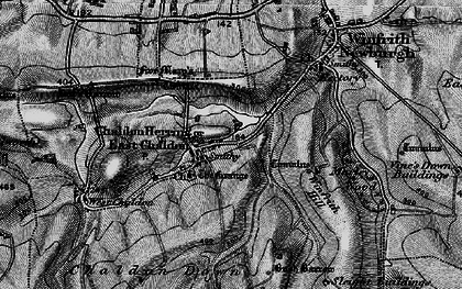 Old map of Bat's Head in 1897