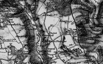 Old map of Chalfont Common in 1896