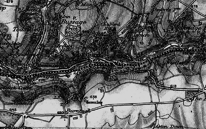 Old map of Chalford in 1896