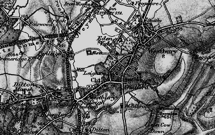 Old map of Beggar's Knoll in 1898