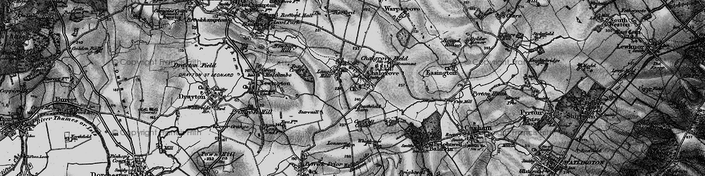 Old map of Chalgrove in 1895
