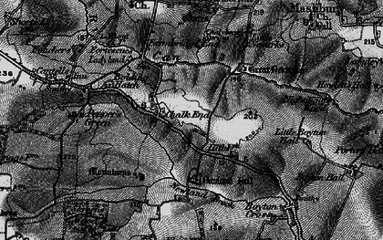 Old map of Chalk End in 1896
