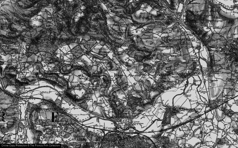 Old Map of Chalkhouse Green, 1895 in 1895