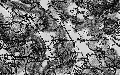 Old map of Chalkhouse Green in 1895