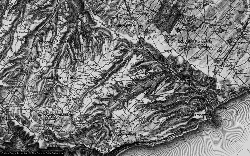 Old Map of Chalksole, 1895 in 1895