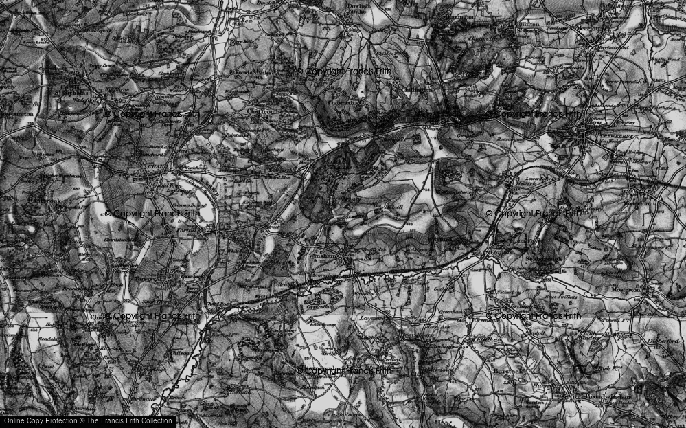 Old Map of Chalkway, 1898 in 1898