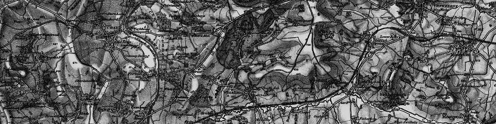 Old map of Chalkway in 1898