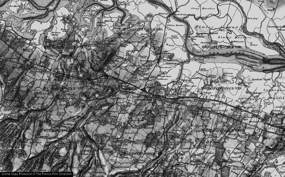 Old Map of Chalkwell, 1895 in 1895