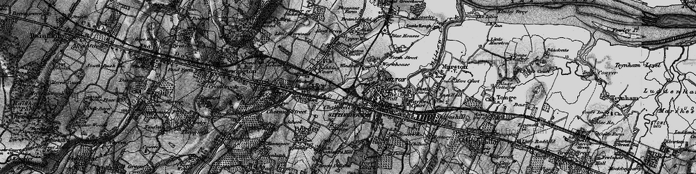 Old map of Chalkwell in 1895