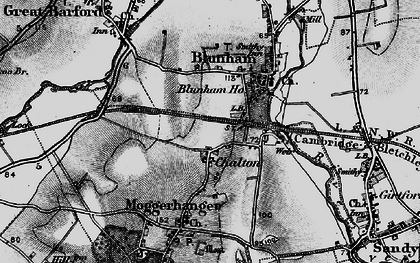 Old map of Chalton in 1896
