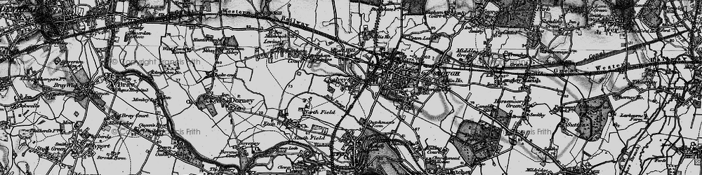 Old map of Chalvey in 1896
