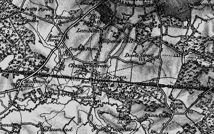 Old map of Chamber's Green in 1895