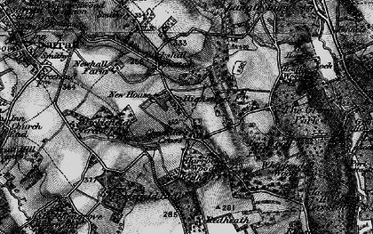 Old map of Lees Wood in 1896
