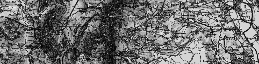 Old map of Chandler's Cross in 1898