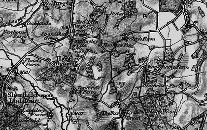 Old map of Chandlers Green in 1895