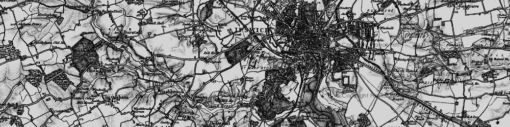 Old map of Chantry in 1896