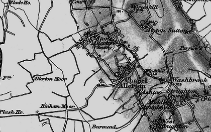 Old map of Binham Moor in 1898