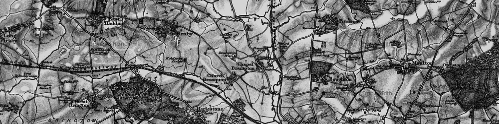 Old map of Chapel Brampton in 1898