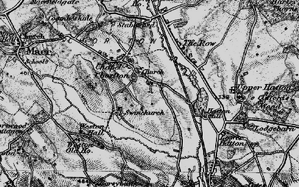 Old map of Chapel Chorlton in 1897