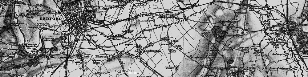 Old map of Chapel End in 1896