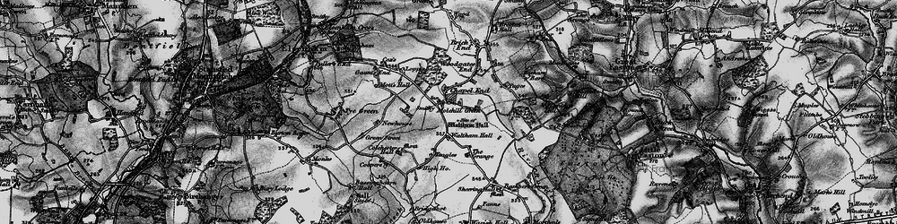 Old map of Chapel End in 1896