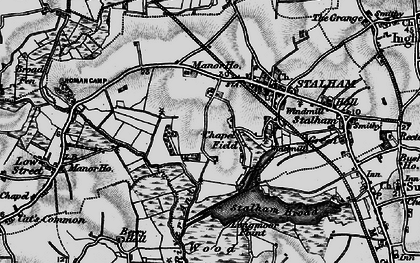 Old map of Chapel Field in 1898