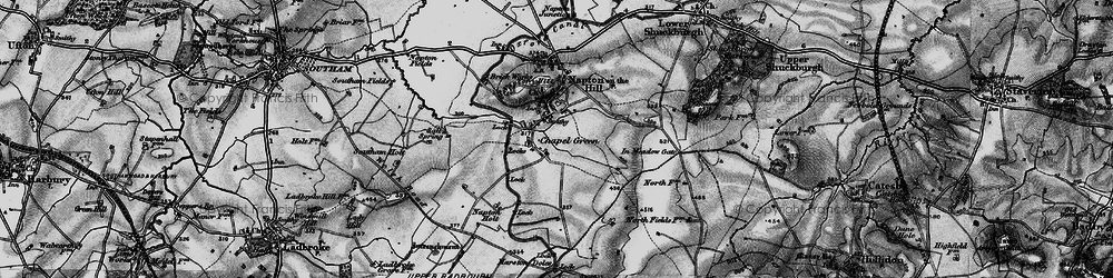 Old map of Chapel Green in 1898