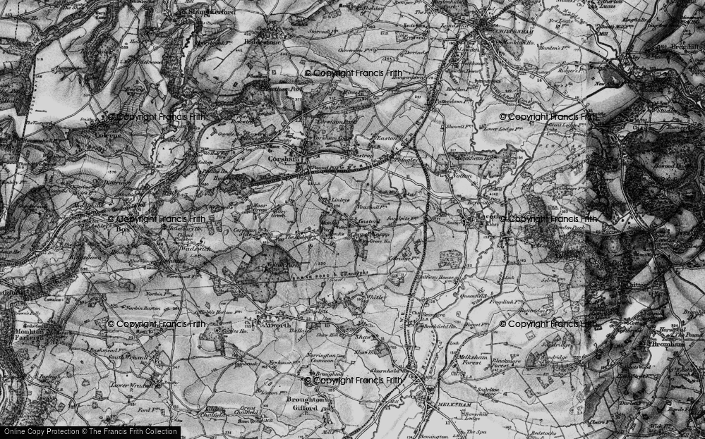 Old Map of Chapel Knapp, 1898 in 1898