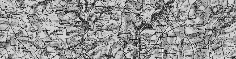 Old map of West Peeke in 1895