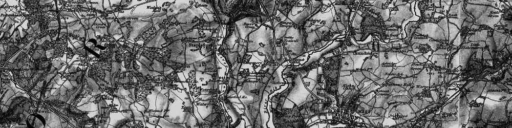 Old map of Chapmore End in 1896