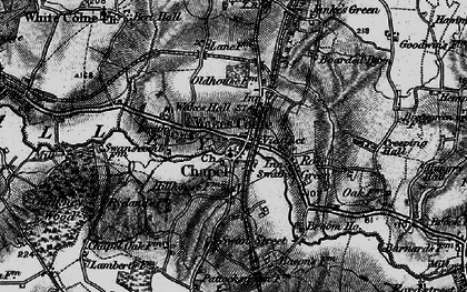 Old map of Chappel in 1895