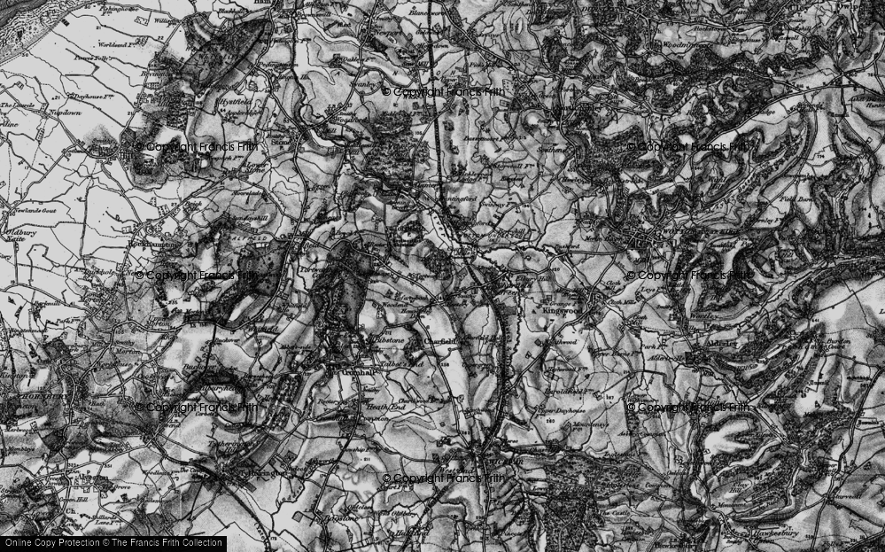 Old Map of Charfield Hill, 1897 in 1897