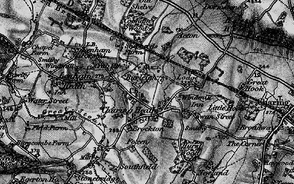 Old map of Charing Heath in 1895