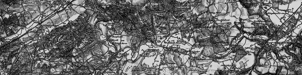 Old map of Charleshill in 1895