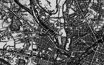 Old map of Charlestown in 1896