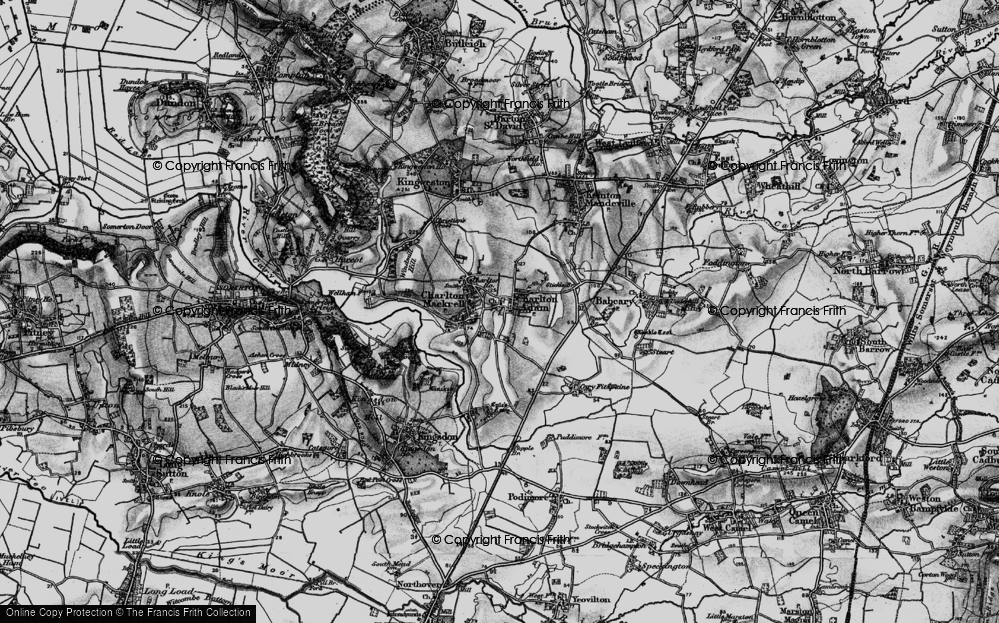 Old Map of Charlton Adam, 1898 in 1898