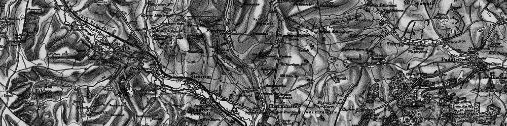 Old map of Wolfeton Clump in 1898