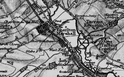 Old map of Charlton Marshall in 1895