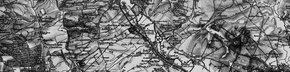 Old map of Charlton Marshall in 1895