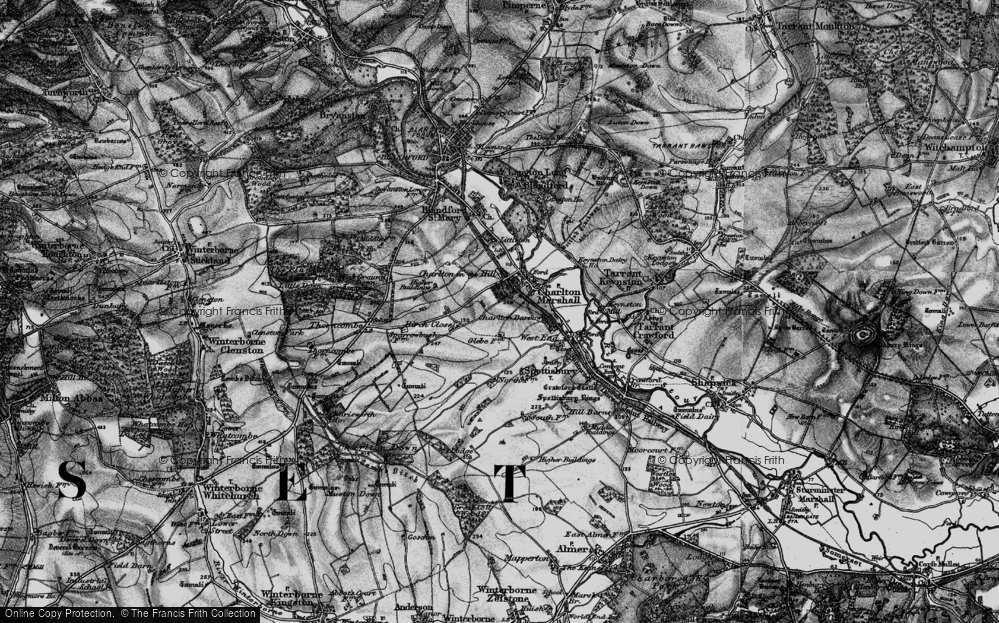 Old Map of Charlton on the Hill, 1895 in 1895