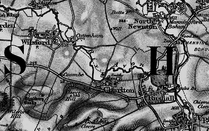 Old map of Broadbury Banks in 1898