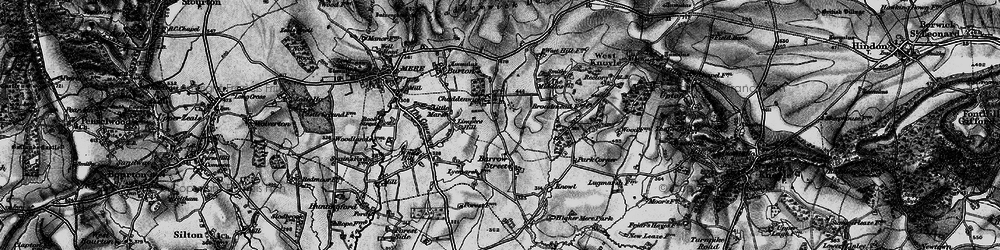 Old map of Charnage in 1898