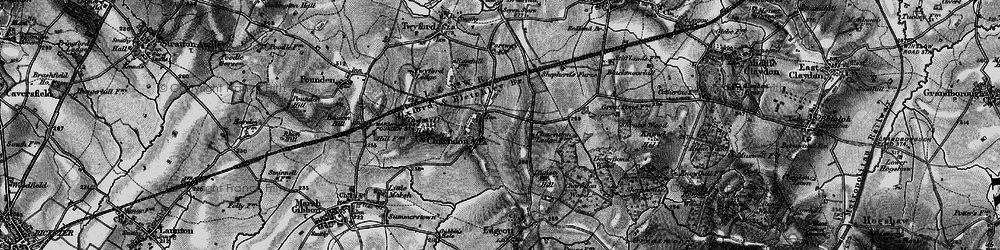 Old map of Charndon in 1896