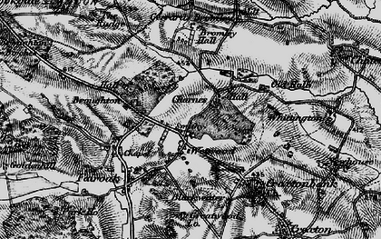Old map of Charnes in 1897
