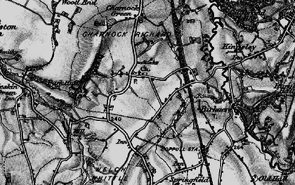 Old map of Charnock Richard in 1896
