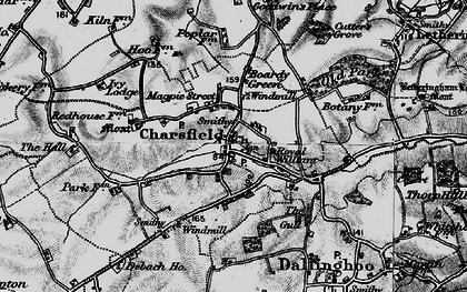 Old map of Boardy Green in 1898