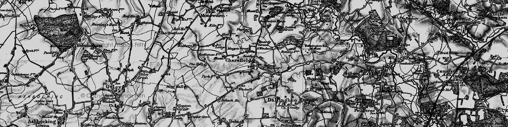 Old map of Charsfield in 1898