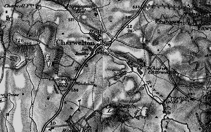 Old map of Charwelton in 1898