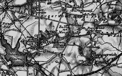Old map of Chasetown in 1898